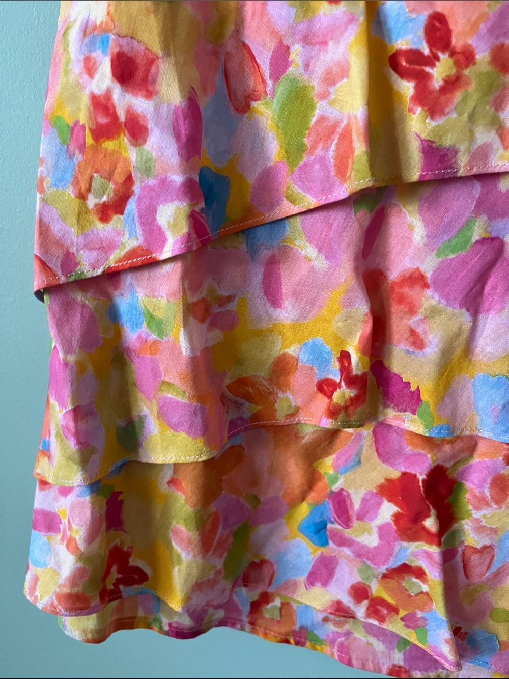 Finley NWT Jenna Dress Capri Floral Button Down 100% Cotton Dress - Picture 7 of 13